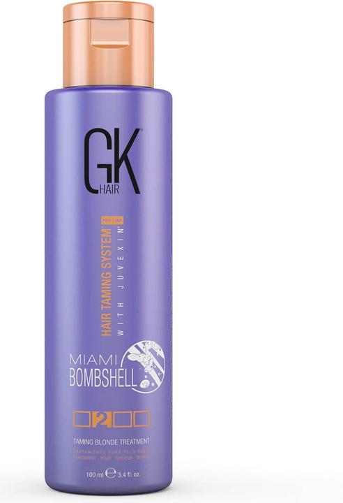 Immagine prodotto Gk Hair Global Keratin Miami Bombshell Trattamento per l'esplosione del biondo viola 100ml 3.4 Fl Oz (100 ml)