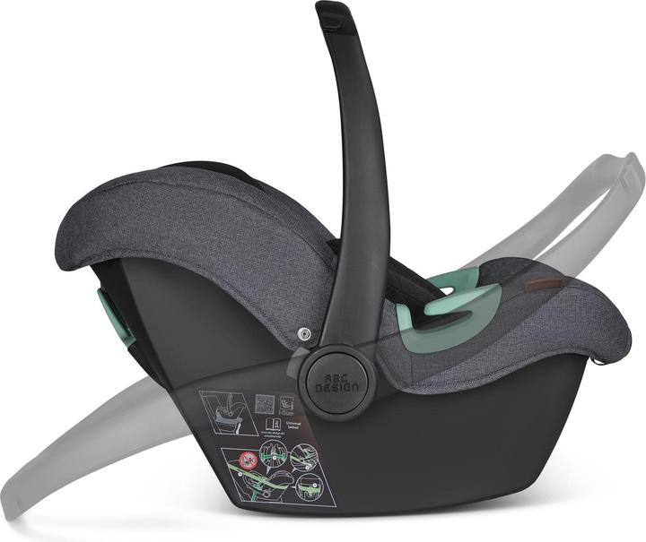 Actual product image ABC Design ABC Tulip baby car seat i-Size / 0 to approx. 13 kg (Baby car seat, ECE R129/i-Size Standard)