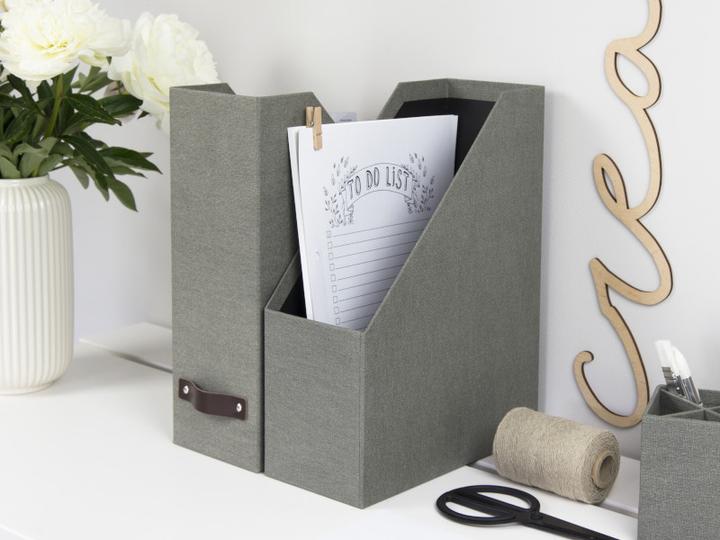 Produktbild Bigso ESTELLE Stehsammler Büroablage Grau Canvas (A4)