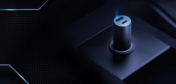 Image du produit 3MK Chargeur de voiture Hyper 100W / DC12-24 / USB-C+USB-A