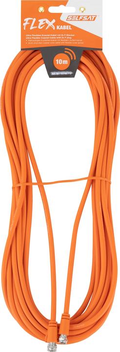 Produktbild Selfsat Antennenanschlusskabel Flex 10 m, orange (Antennenkabel)