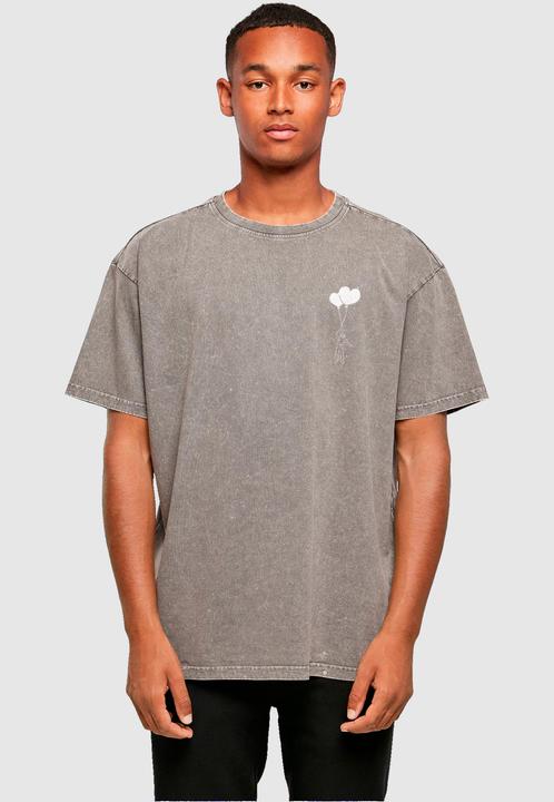 Actual product image Merchcode Love In The Air Acid Washed Heavy Oversize Tee - 136177 (XXL)