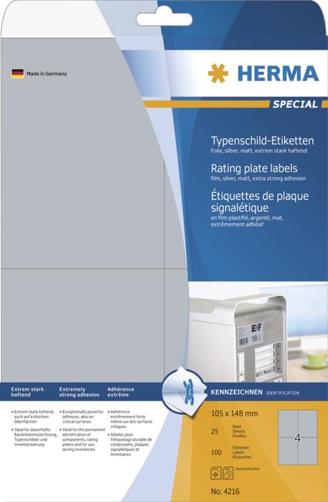 Image du produit HERMA Étiquettes de type Étiquettes A4