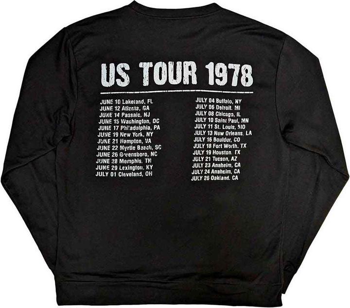 Produktbild The Rolling Stones Erwachsene US Tour 1978 Rücken Print Sweatshirt (XL)