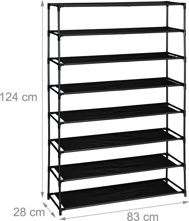 Productafbeelding Relaxdays Schoenenrek (83 x 28 x 124 cm)