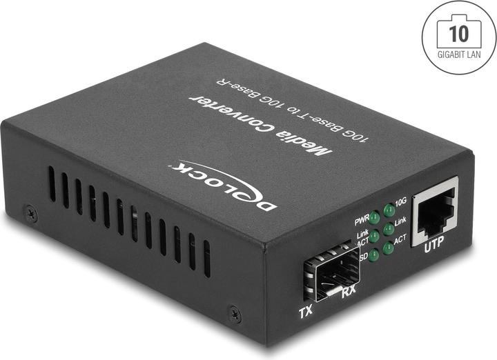 Delock Medienkonverter 10GBase-R SFP+ zu 10GBase-T RJ45 (Media Konverter)