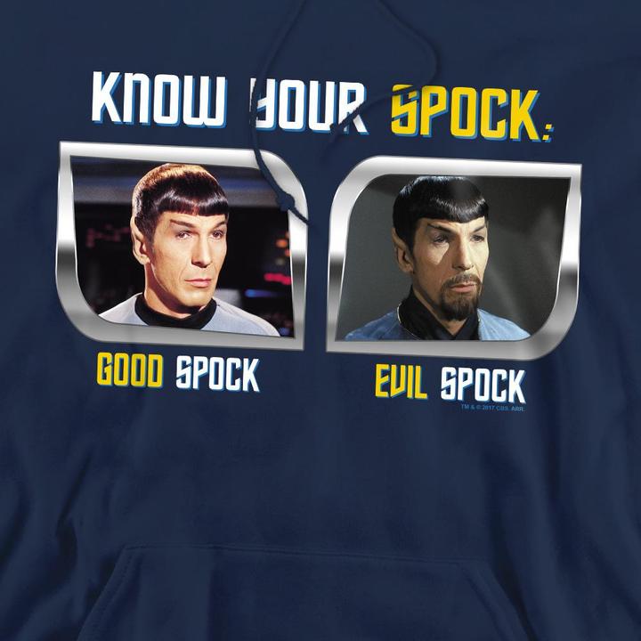 Immagine prodotto Know Your Spock Felpa con Cappuccio Uomo (M)