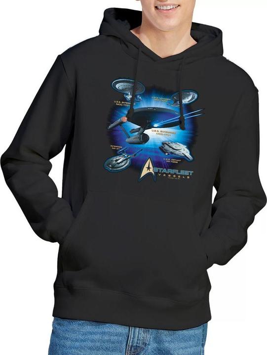 Immagine prodotto Starfleet Vessels Felpa con Cappuccio Uomo (L)