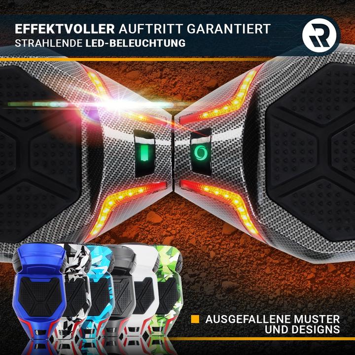 Produktbild Robway Hoverboard X2 E-Balance Board Scooter Elektro Roller Smart Self Balance (Woodland Camo Offroa