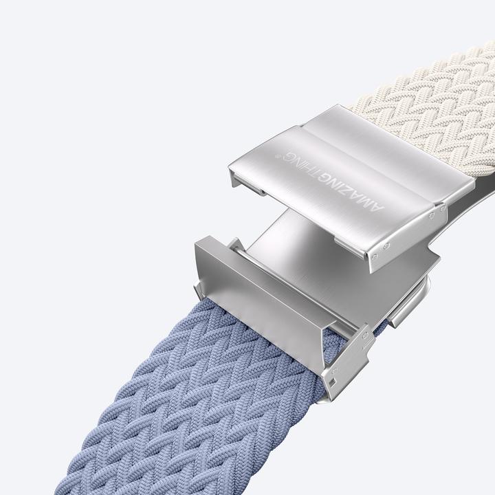 Image du produit Amazingthing 2er-Set Blend Band für Apple Watch 45/46/49 mm – Space Blue/Stellar (Acier inoxydable, Nylon)