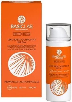 Actual product image BasicLab Protecticus Lightweight Protective Emulsion Spf50+ 50Ml (Sun cream face, SPF 50, 50 ml)
