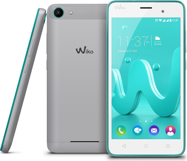 Wiko Jerry (16 GB, Bleen, Silver, 5", Hybrid Dual SIM, 5 Mpx, 3G)
