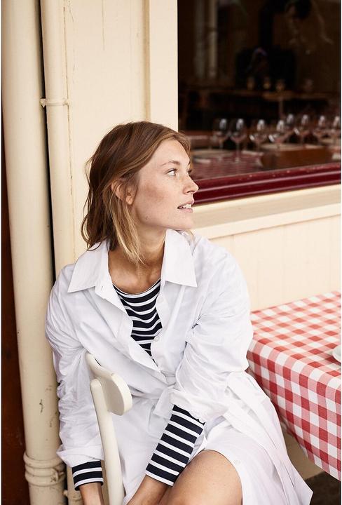 Produktbild La Redoute Collections Langarmshirt mit U-Boot-Ausschnitt und Streifenmuster (XS)