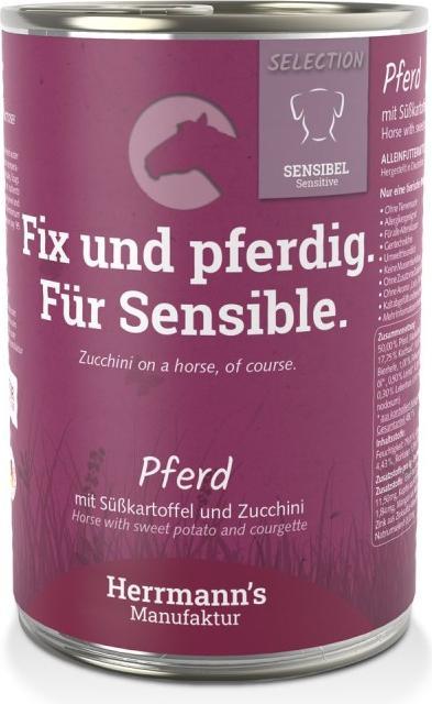Produktbild Herrmann's Pferd mit Süsskartoffel und Zucchini (Adult, 1 Stk., 400 g)