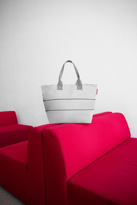Actual product image reisenthel shopper e1 herringbone grey