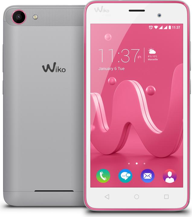 Produktbild Wiko Jerry (16 GB, Silver, Pink, 5", Hybrid Dual SIM, 5 Mpx, 3G)
