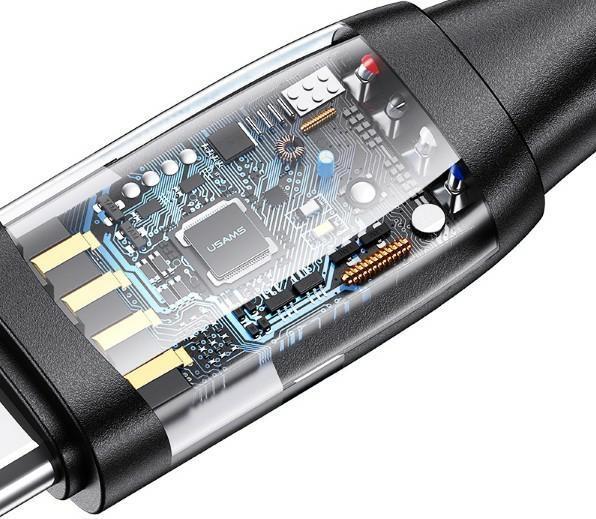 Image du produit Usams Câble U85 2xUSB-C/USB-A 2m 100W PD Fast Charge czarny/black SJ655USB01 (US-SJ655) (2 m, USB 3.2 Gen 1, 100 W)