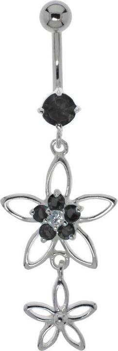 Bijouteria Bauchpiercing (Silber 925, Zirkonia, Chirurgenstahl 316L)