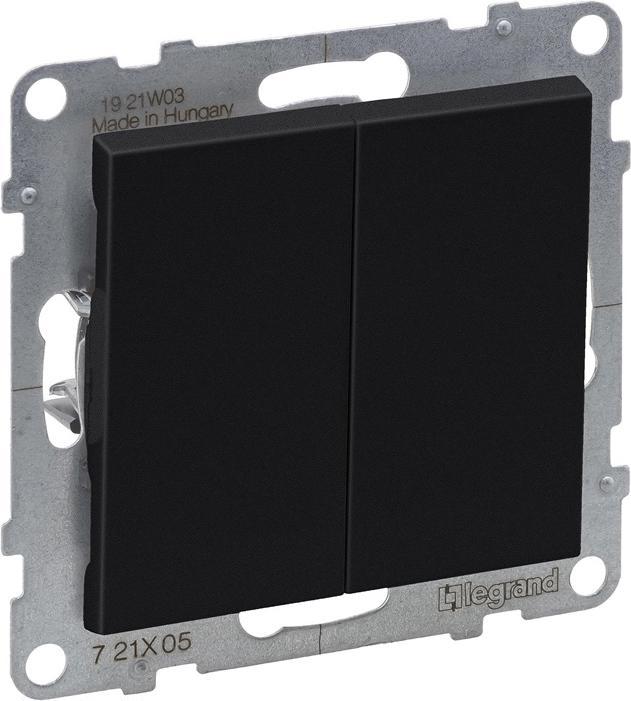 Actual product image Legrand 2g One-Way Switch Auto Terminals Black