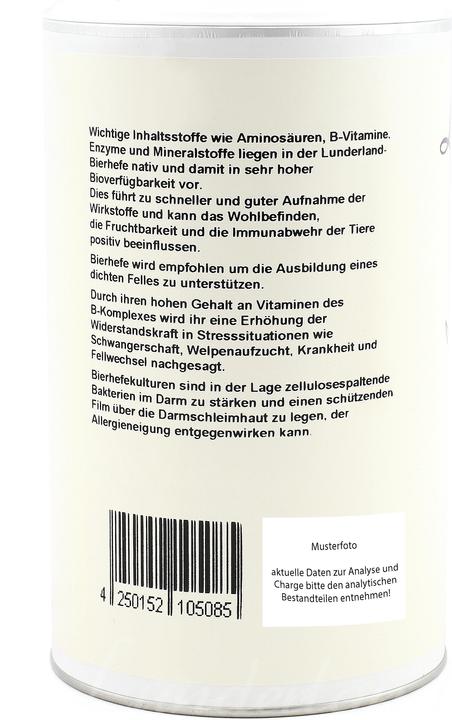 Produktbild Lunderland Bierhefe Ergänzungsfutter 350 g (Adult, 1 Stk., 350 g)