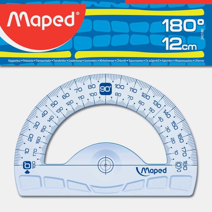 Produktbild Maped Halbkreis-Winkelmesser Geometric 180 Grad, 120 mm (12 cm)