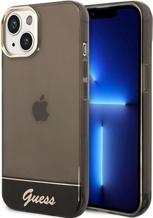 Produktbild Guess GUHCP14SHGCOK iPhone 14 6,1" czarny/black hardcase Translucent (Apple iPhone 14, Apple iPhone 13, Apple iPhone 15)