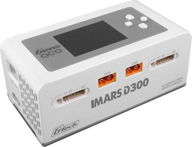 Productafbeelding Gens Ace IMARS D300 G-Tech Kanaal AC/DC 300W/700W RC Batterijlader-EU Wit