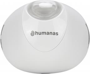 Humanas Luminova Augenpartie-Massagegerät mit feuchtigkeitsspendender Funktion – weiss