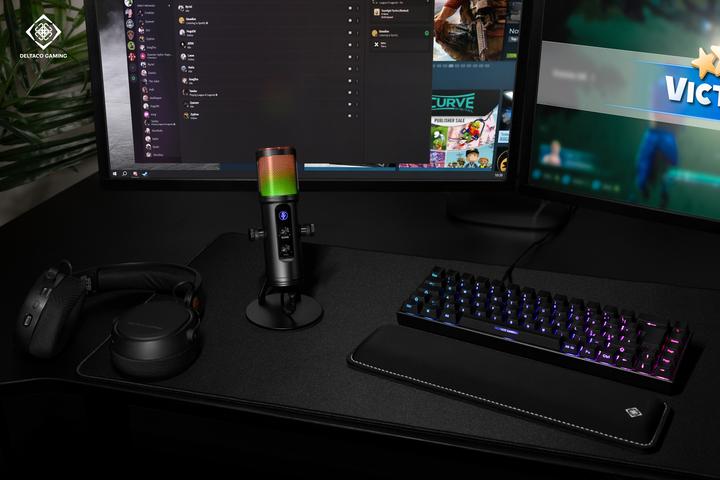 Actual product image Deltaco Gaming RGB Microphone