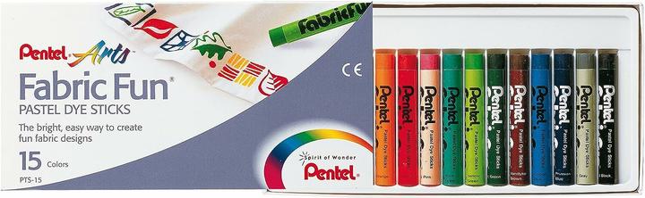Produktbild Pentel Stoffmalkreiden Set 15 Farben (Mehrfarbig, 1 x)