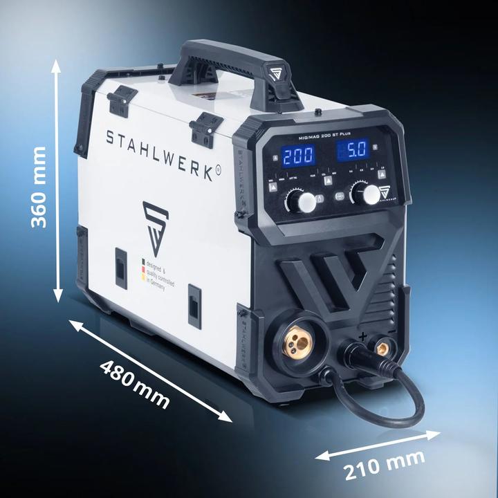 Produktbild Stahlwerk Schweissgerät MIG MAG 200 ST PLUS Schutzgas-Schweissgerät IGBT mit 200 A