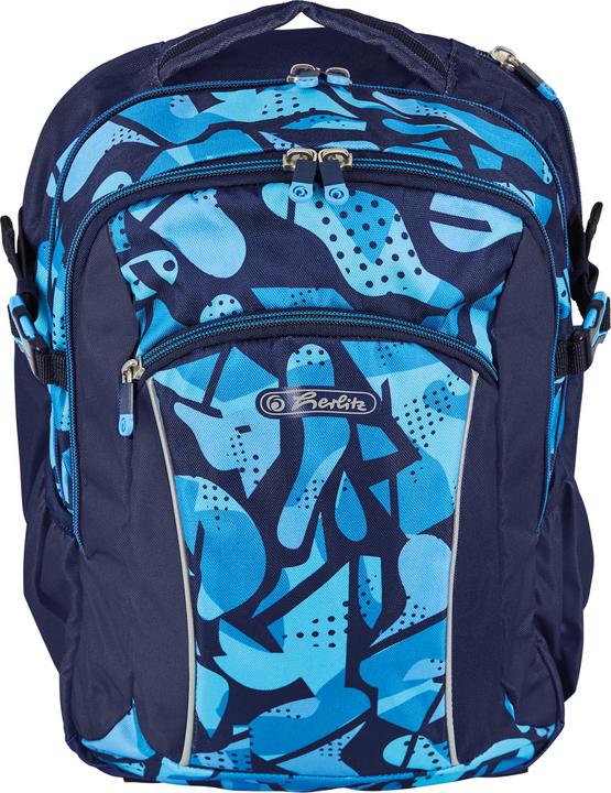Herlitz Grundschulrucksack Ultimate leer CamoBlue (24 l)