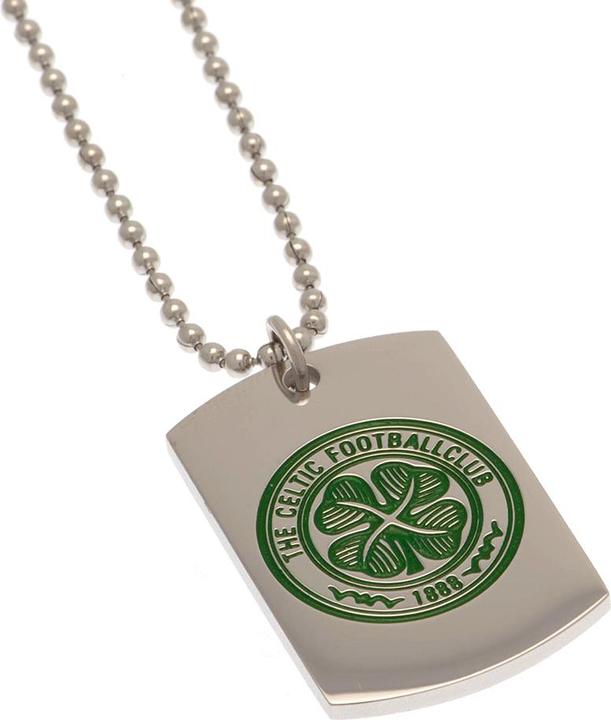 Immagine prodotto Celtic FC Crest Dog Tag e catena (100% materiale sintetico)