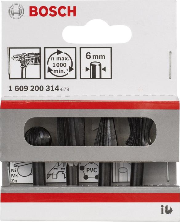 Image du produit Bosch Professional Zubehör Jeu de fraises à main levée pour perceuse à mâchoires
