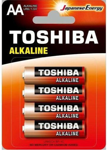Actual product image Toshiba LR6GCA BP-4C household battery disposable AA alkaline (4 pcs., AA)