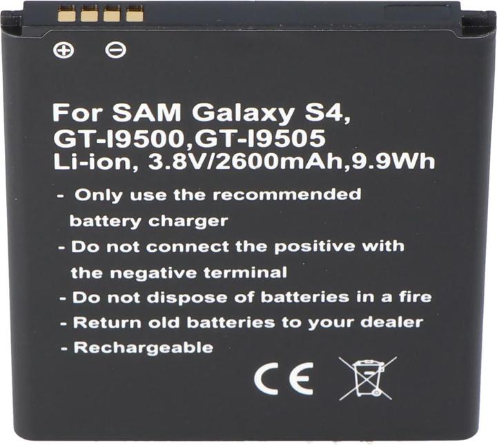 Image du produit AccuCell Batterie Samsung Galaxy S4, S4 Active, S4 LTE+, GT-I9295, GT-I9500, GT-I9505, GT-I9506, GT-i9515