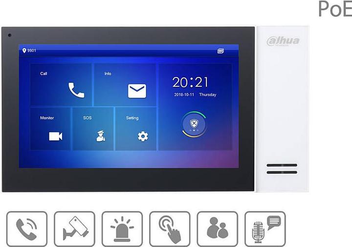 Produktbild Dahua VTH2421FW video intercom system (7") Black, White (Ethernet)
