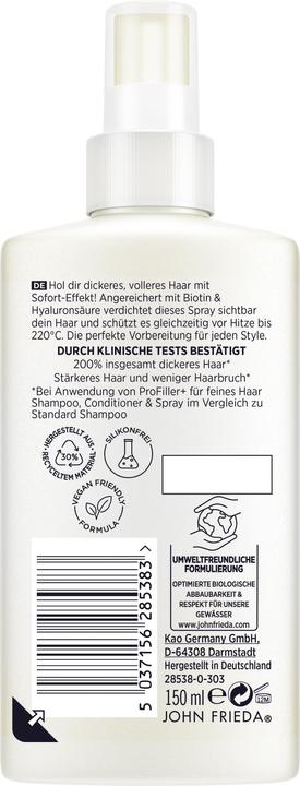 John Frieda PROFiller+ kräftigendes Spray (150 ml)