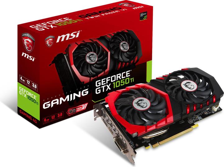 Produktbild MSI GeForce GTX 1050 Ti GAMING 4G (4 GB)