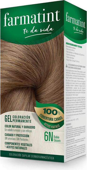 Image du produit Farmatint gel coloración permanente #6n-rubio oscuro (6n)