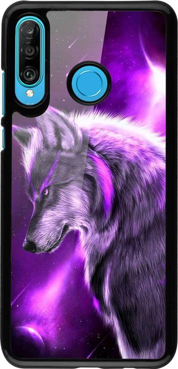Produktbild PhoneLook Hülle Purple Sky Wolf (Huawei P30 Lite)