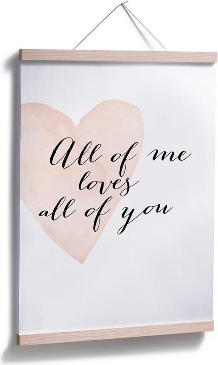 Produktbild Trenddeko Confetti & Cream - All of me loves all of you (24 x 30 cm)