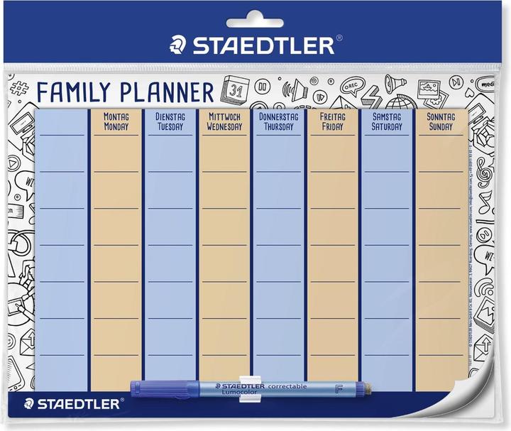 Produktbild Staedtler Lumocolor Familienplaner (A4, Kein Einband, Deutsch, Englisch)
