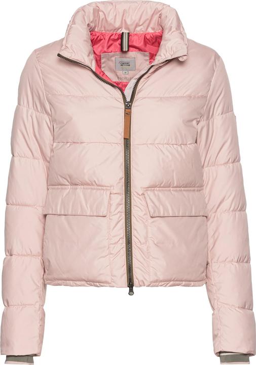 Camel Active Cropped Pufferjacke aus recyceltem Polyester