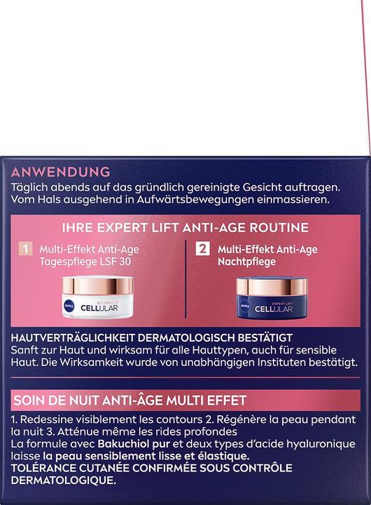 Produktbild NIVEA Cellular Expert Lift Anti-Age Nachtpflege (50 ml, Nachtcreme)