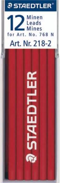 Image du produit Staedtler Lumocolor omnichrome 218 recharge non-permanente (Mine de gel, Rouge, 0.40 mm)