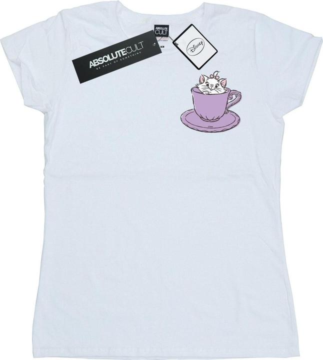 Disney Aristocats Marie In Cup Breast Print TShirt (XL)