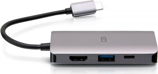 Produktbild C2G USB C Dock with HDMI, USB, Ethernet, USB C & Power Delivery up to 100W (USB-C, 4 Ports)