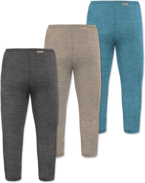 Immagine prodotto Normani Confezione da 3 pantaloni baby merino con piedini - 9543 (80)