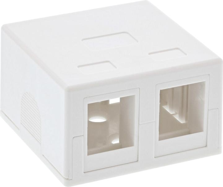 Produktbild InLine Anschlussdose Aufputz für 2x Keystone RJ45 Buchse
